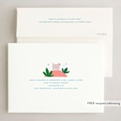 "While Shepherds Watched Their Flocks" - Holiday Cards in Snow by Morgan Ramberg - FREE Recipient Addressing