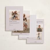 "Blessed Peace" - Holiday Cards in Petal by Lottie Aldarwish - Back of Card Options