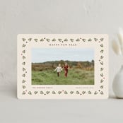 "Framed by Holly" - Holiday Cards in Vintage Holiday by Poised Avenue - Front