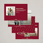 "Framed by Holly" - Holiday Cards in Vintage Holiday by Poised Avenue - Back of Card Options