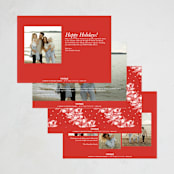 "Decorative Vintage Frame" - Holiday Cards in Candy Cane by Lucrecia Caporale - Back of Card Options