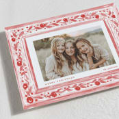 "Decorative Vintage Frame" - Holiday Cards in Candy Cane by Lucrecia Caporale - Detail
