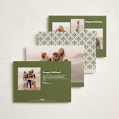 "wreath wrap" - Holiday Cards in Blue Spruce by Jen Owens - Back of Card Options