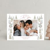 "Pick Your Tree" - Holiday Cards in Snowflake by Petra Kern - Front
