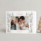 "Pick Your Tree" - Holiday Cards in Snowflake by Petra Kern - Folded Card