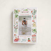 "Warmest Wishes" - Holiday Cards in Red Crab by Sarah Knight - Folded Card