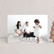 "Merry Minimal" - Holiday Cards in Raven by Owl and Toad - Front