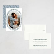 "Stamped Blooms" - Holiday Cards in Frost by Amy Kross - Assembled