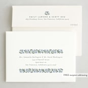 "Stamped Blooms" - Holiday Cards in Frost by Amy Kross - FREE Recipient Addressing