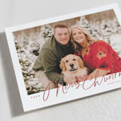 "Pencilled In" - Holiday Cards in Berry by Everett Paper Goods - Detail