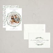 "Delicate Wreath" - Holiday Cards in Pine by Susan Moyal - Assembled