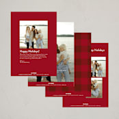 "Dog Wishes" - Holiday Cards in Cardinal by Ekko Studio - Back of Card Options