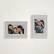 "Little Details" - Holiday Cards in Navy by Claudia Orengo - Photo Orientation Options