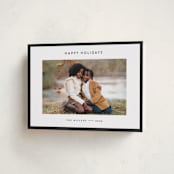 "Border" - Holiday Cards in Charcoal by JoAnn Jinks - Folded Card