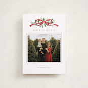 "Greenery Swag" - Holiday Cards in Santa by Everett Paper Goods - Front