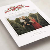 "Greenery Swag" - Holiday Cards in Santa by Everett Paper Goods - Detail