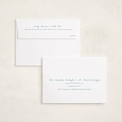"Painted Frame Edge" - Holiday Cards in Bluebell by Alethea and Ruth - FREE Recipient Addressing