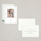 "Preppy Bow Border" - Holiday Cards in Candy by Susan Zinader - Assembled