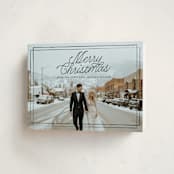 "A Classic Christmas" - Holiday Cards in Ink by Anna Elder - Folded Card