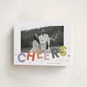 "Dazzle" - Holiday Cards in Fruit Punch by Everett Paper Goods - Folded Card