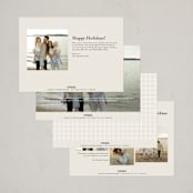 "Bold Elegance" - Holiday Cards in Cookie Dough by Brianne Larsen - Back of Card Options
