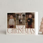 "Bold Elegance" - Holiday Cards in Cookie Dough by Brianne Larsen - Folded Card