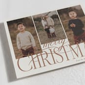 "Bold Elegance" - Holiday Cards in Cookie Dough by Brianne Larsen - Detail