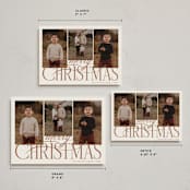 "Bold Elegance" - Holiday Cards in Cookie Dough by Brianne Larsen - Formats Available