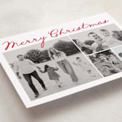 "Handdrawn Christmas" - Holiday Cards in Cherry by Kelly Schmidt - Detail