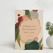 "Cirque" - Holiday Cards in Peppermint by Wendy Keller - Front
