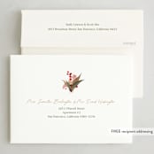 "Cirque" - Holiday Cards in Peppermint by Wendy Keller - FREE Recipient Addressing