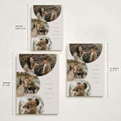 "Round Overlap" - Holiday Cards in Gingerbread by Brianne Larsen - Formats Available