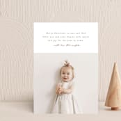 "Simplest" - Holiday Cards in Coffee by Phrosné Barwood - Front