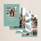 "Simplest" - Holiday Cards in Coffee by Phrosné Barwood - Back of Card Options
