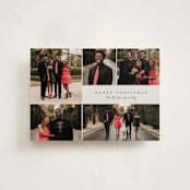 "Simple Five" - Holiday Cards in Pine by Brianne Larsen - Front