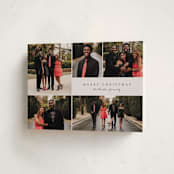 "Simple Five" - Holiday Cards in Pine by Brianne Larsen - Folded Card