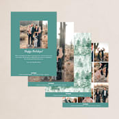 "snow mountains" - Holiday Cards in Snow by Phrosné Barwood - Back of Card Options