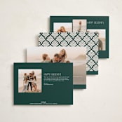 "Married & Bright" - Holiday Cards in Spruce by Ekko Studio - Back of Card Options