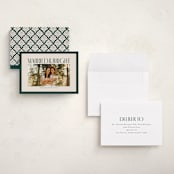 "Married & Bright" - Holiday Cards in Spruce by Ekko Studio - Assembled