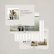 "e v e r g r e e n" - Holiday Cards in Ivory by Sara Hicks Malone - Back of Card Options