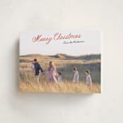 "Lightly Scripted" - Holiday Cards in Holly Berry by Cass Loh - Folded Card
