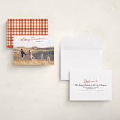 "Lightly Scripted" - Holiday Cards in Holly Berry by Cass Loh - Assembled