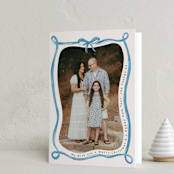 "Make me happy" - Holiday Cards in Sky by Pati Cascino - Folded Card