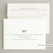 "Make me happy" - Holiday Cards in Sky by Pati Cascino - FREE Recipient Addressing