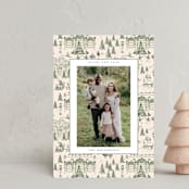 "Nutcracker Toile" - Holiday Cards in Fir by Teju Reval - Front
