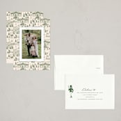 "Nutcracker Toile" - Holiday Cards in Fir by Teju Reval - Assembled