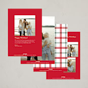 "Sentiment" - Holiday Cards in Snow by Baumbirdy - Back of Card Options