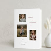 "Sentiment" - Holiday Cards in Snow by Baumbirdy - Folded Card