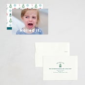 "Nailed It" - Holiday Cards in Snow by Jackie Crawford - Assembled