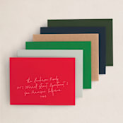 "Skate!" - Holiday Cards in Forest by Morgan Ramberg - Premium Envelope Options